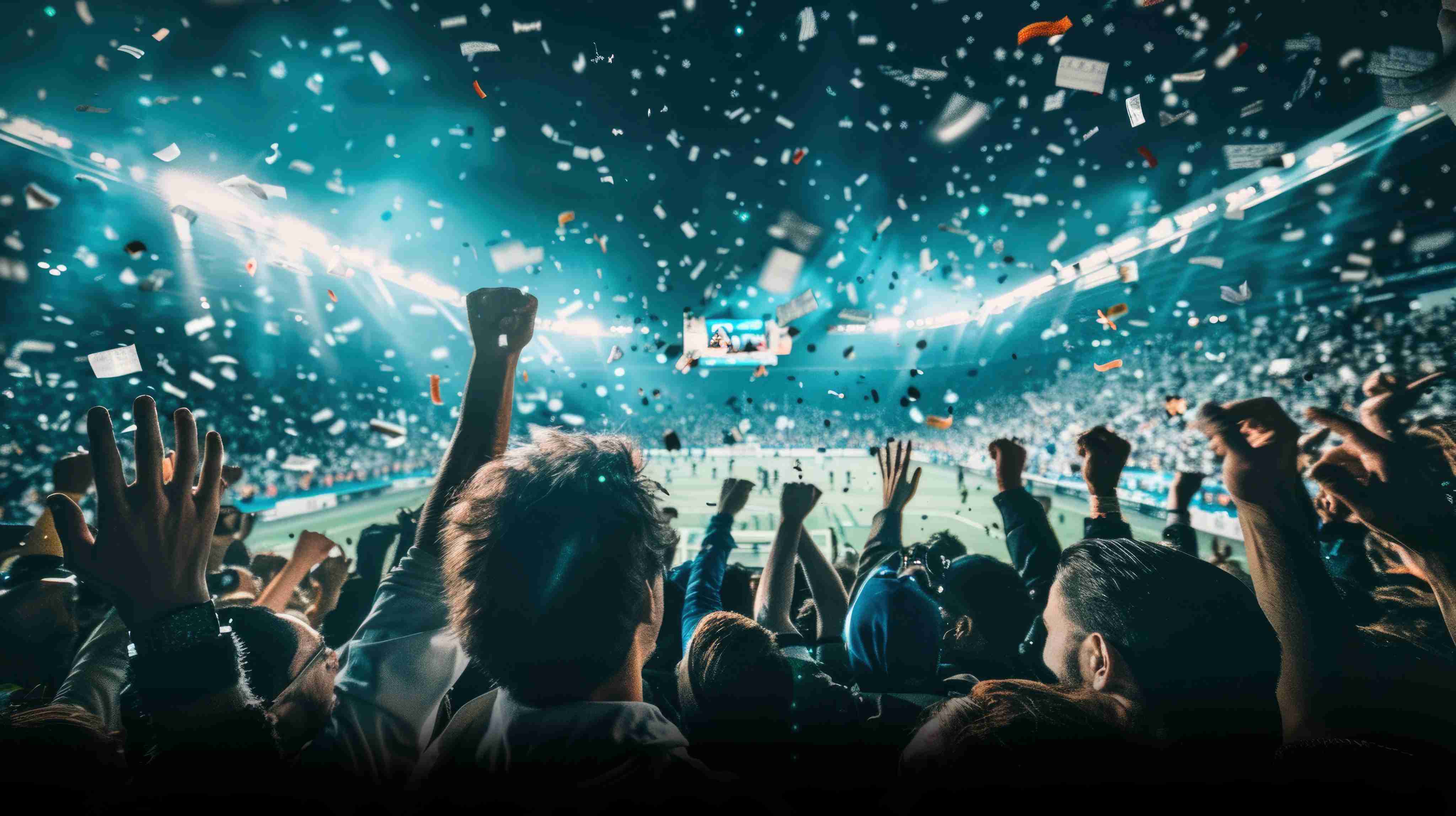 College Sports Stadium with Cheering Fans - RallyFuel NIL Platform Stadium celebration